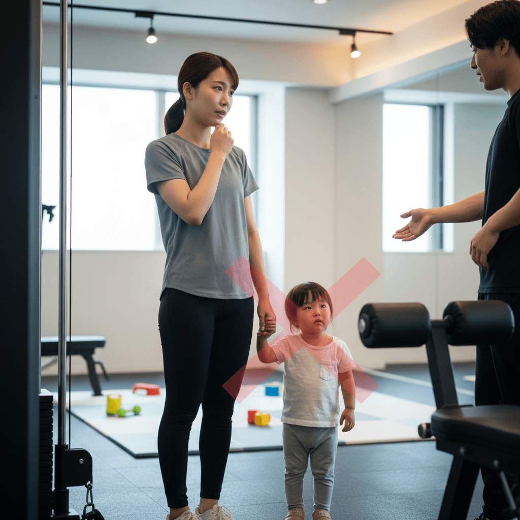 子連れパーソナルジム選びの落とし穴:託児・キッズスペース付きジムの『見えざるリスク』を専門家が徹底解説